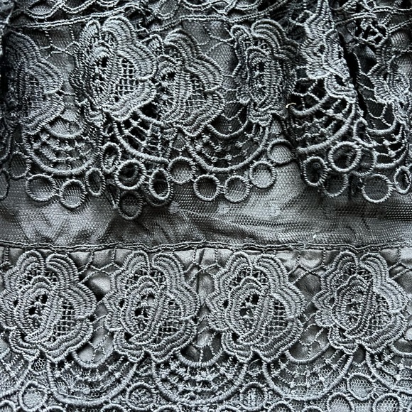 Chic Black Sheer Lace Long Sleeve Dress 🖤 - Picture 5 of 10